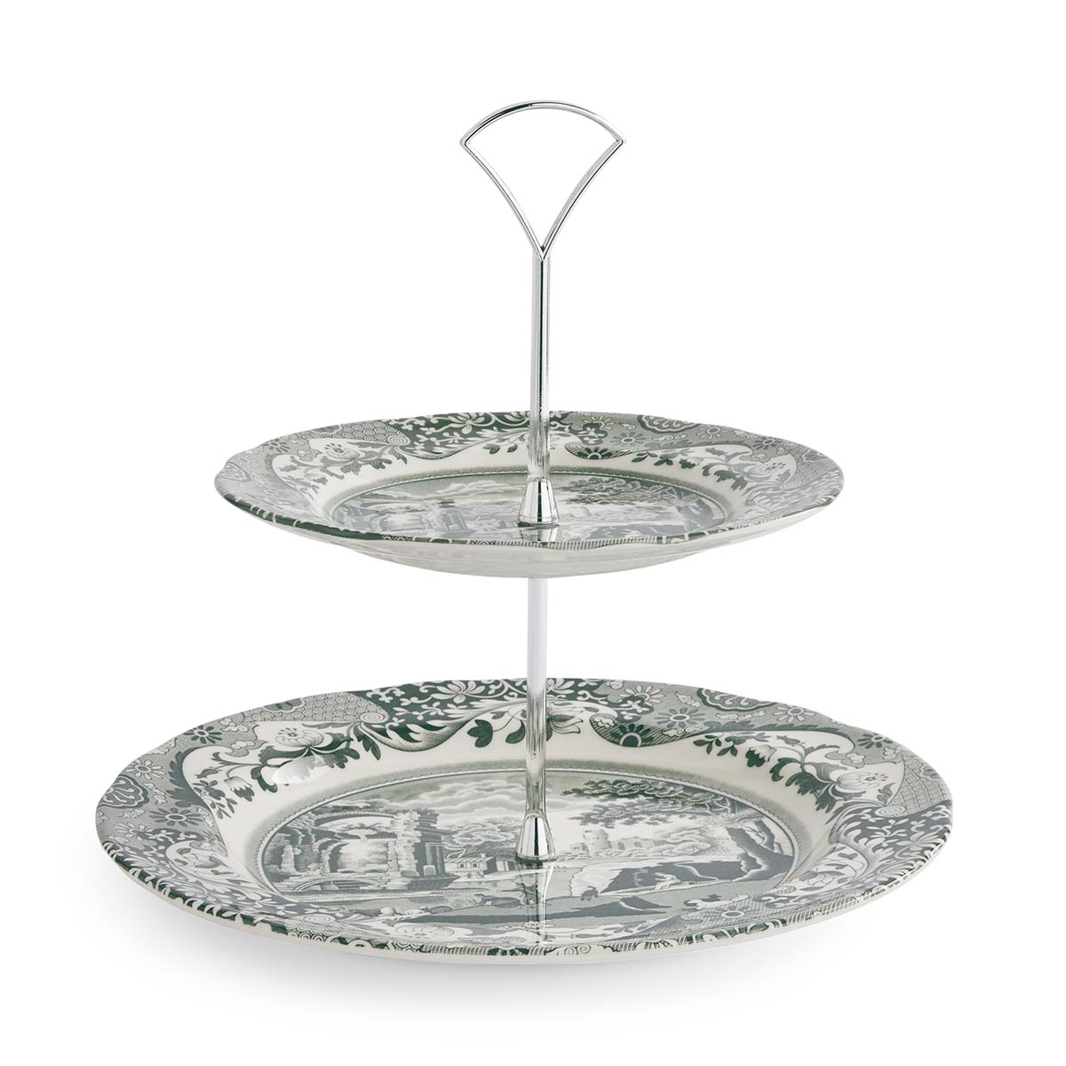 Heritage Green Italian 2 Tier Cake Stand image number null